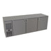 Glastender CP1FL84 84" Pass Thru Bar Refrigerator - 6 Swinging Solid Doors, Black, 120v-cityfoodequipment.com