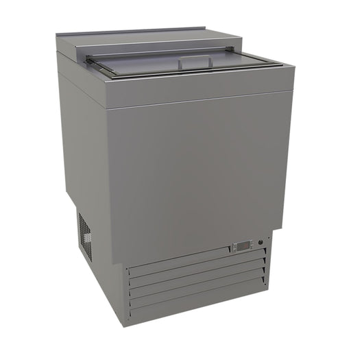 Glastender MF24-S 1 Section Glass Chiller w/ 55 Mug Capacity - Stainless, 120v-cityfoodequipment.com