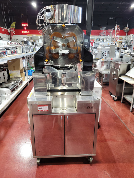 Zumex 08842 Speed S+ Self Service All-in-One High Capacity Automatic Feed Juicer with Tank Podium - 40 Fruits / Minute-cityfoodequipment.com