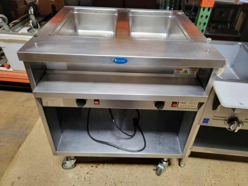 Randell 3612 2 Pans Stainless Steel 120V Electric Steam Table-cityfoodequipment.com