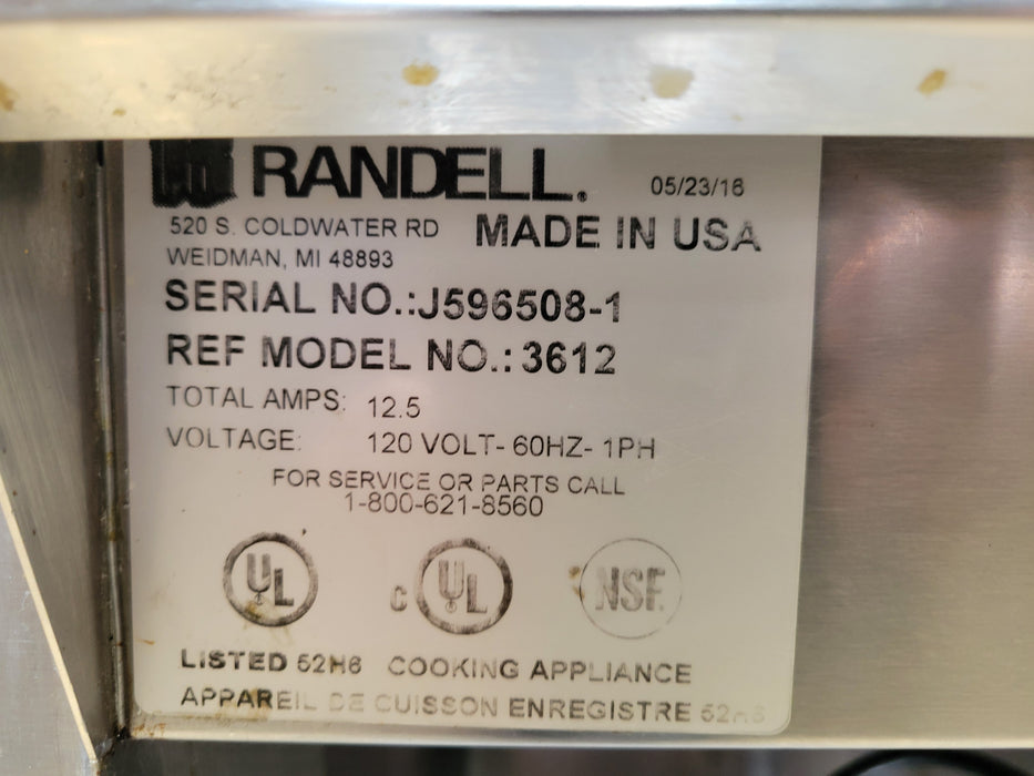 Randell 3612 2 Pans Stainless Steel 120V Electric Steam Table-cityfoodequipment.com