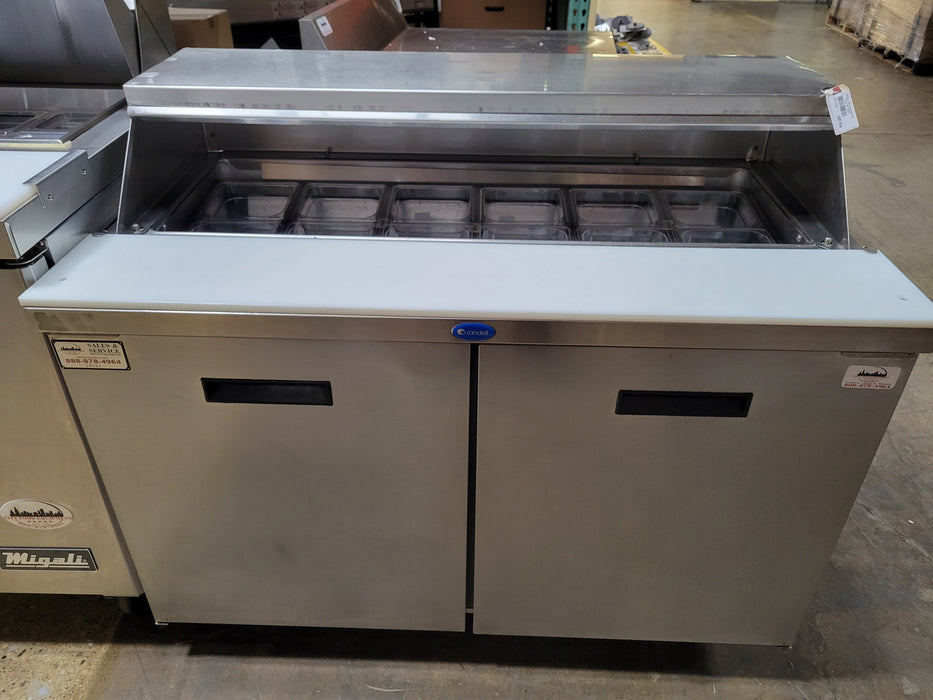 Used Randell 9305-7 - 48" Refrigerated Sandwich Prep Table-cityfoodequipment.com