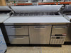 Used Continental Refrigerator CPA68 Pizza Prep Table, 68"W, Two-Section-cityfoodequipment.com