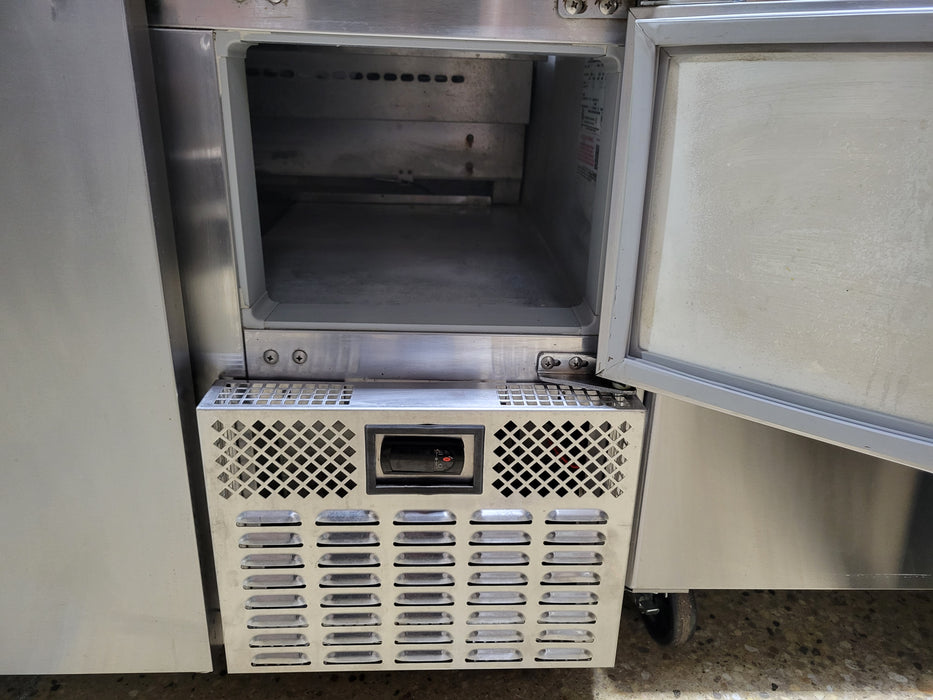 Used Continental Refrigerator CPA68 Pizza Prep Table, 68"W, Two-Section-cityfoodequipment.com