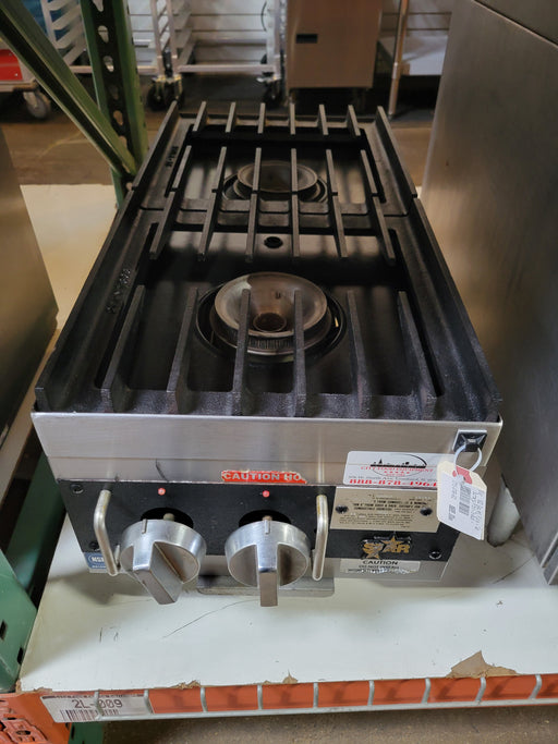 Star 602HF 12" Gas Hotplate w/ (2) Burners & Manual Controls, Convertible-cityfoodequipment.com
