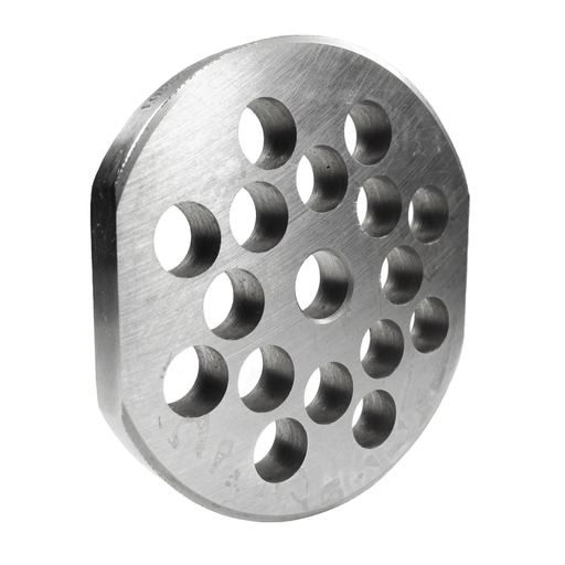 USED #22 3/8" HARD GRINDER PLATE FLAT SDIE W/HUB (STOCK PHOTO)-cityfoodequipment.com