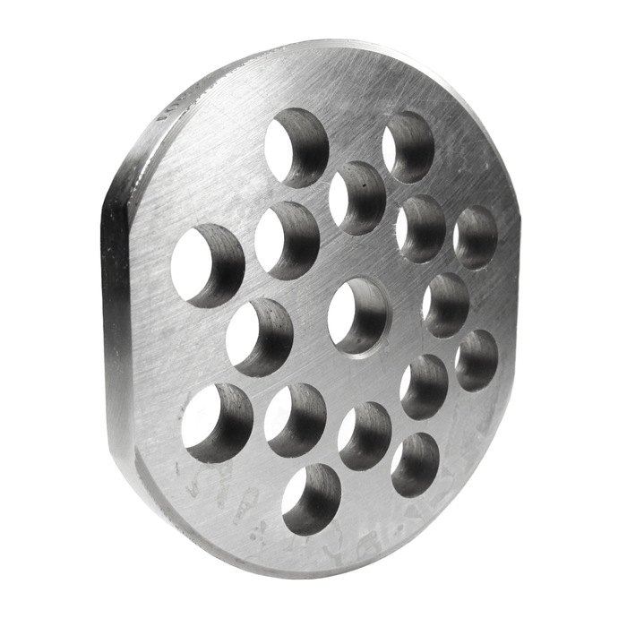 USED #22 3/8" HARD GRINDER PLATE FLAT SDIE W/HUB (STOCK PHOTO)-cityfoodequipment.com