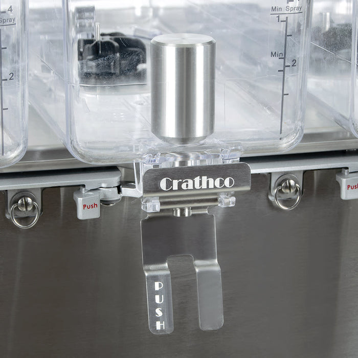 Crathco CS-3L-16-290 Refrigerated Drink Dispenser w/ (3) 4 3/4 gal Bowls, Pre Mix, 120v-cityfoodequipment.com
