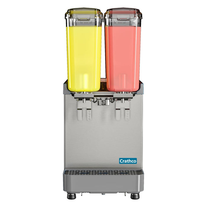 Crathco SR-2E-16 Classic Pro™ Bubbler® Refrigerated Drink Dispenser w/ (2) 2 2/5 gal Bowl, Mixing, 120v-cityfoodequipment.com