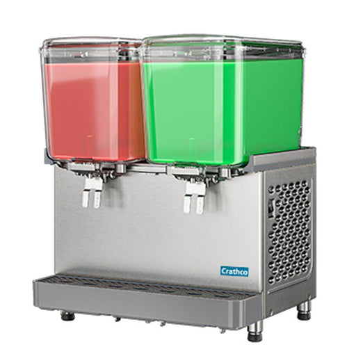 Crathco SR-25 Classic Pro™ Bubbler® Refrigerated Drink Dispenser w/ (2) 4 3/4 gal Bowls, Mixing, 120v-cityfoodequipment.com