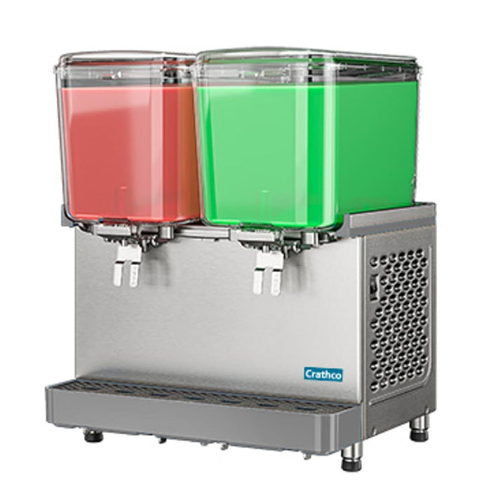 Crathco SR-25 Classic Pro™ Bubbler® Refrigerated Drink Dispenser w/ (2) 4 3/4 gal Bowls, Mixing, 120v-cityfoodequipment.com