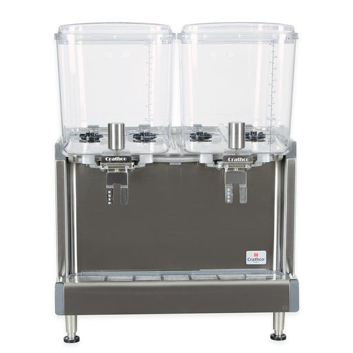Crathco CS-2D-16-290 Refrigerated Drink Dispenser w/ (2) 4 3/4 gal Bowls, Pre Mix, 120v-cityfoodequipment.com