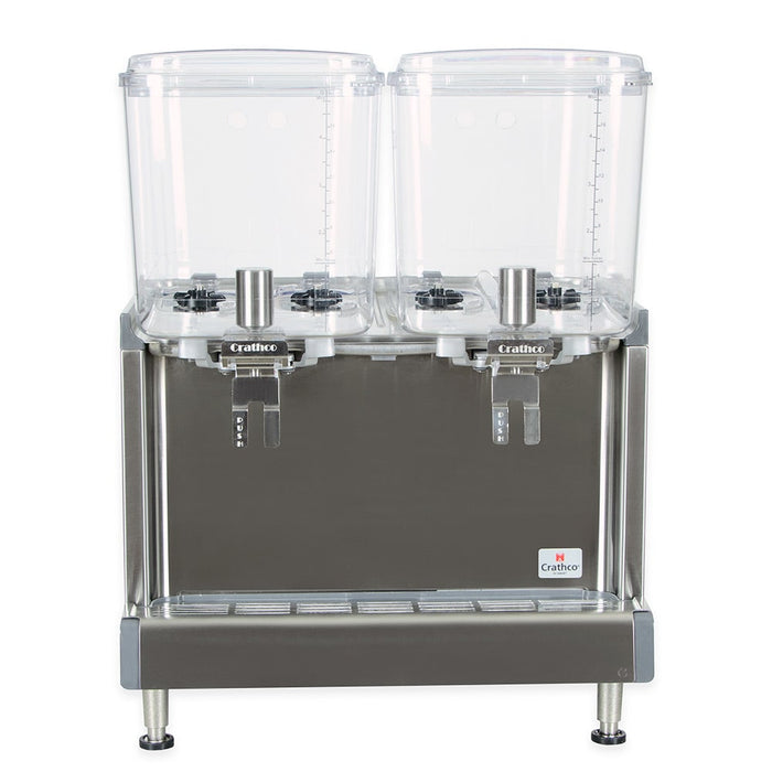 Crathco CS-2D-16-290 Refrigerated Drink Dispenser w/ (2) 4 3/4 gal Bowls, Pre Mix, 120v-cityfoodequipment.com