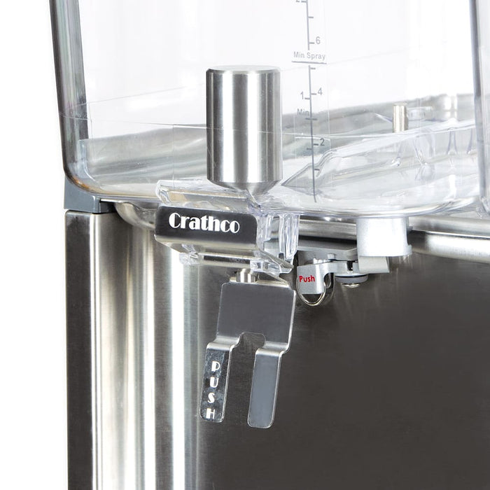 Crathco CS-2D-16-290 Refrigerated Drink Dispenser w/ (2) 4 3/4 gal Bowls, Pre Mix, 120v-cityfoodequipment.com