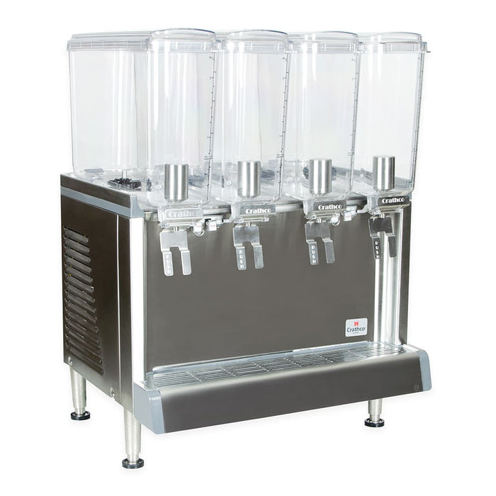 Crathco CS-4E-16-290 Refrigerated Drink Dispenser w/ (4) 2 2/5 gal Bowls, Pre Mix, 120v-cityfoodequipment.com