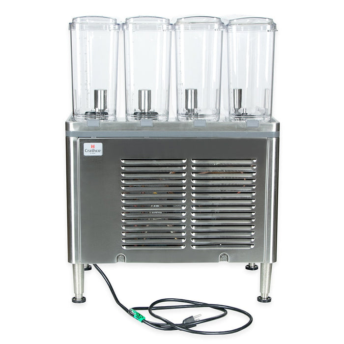 Crathco CS-4E-16-290 Refrigerated Drink Dispenser w/ (4) 2 2/5 gal Bowls, Pre Mix, 120v-cityfoodequipment.com
