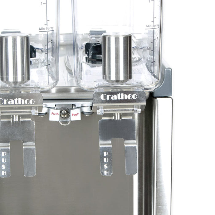 Crathco CS-4E-16-290 Refrigerated Drink Dispenser w/ (4) 2 2/5 gal Bowls, Pre Mix, 120v-cityfoodequipment.com