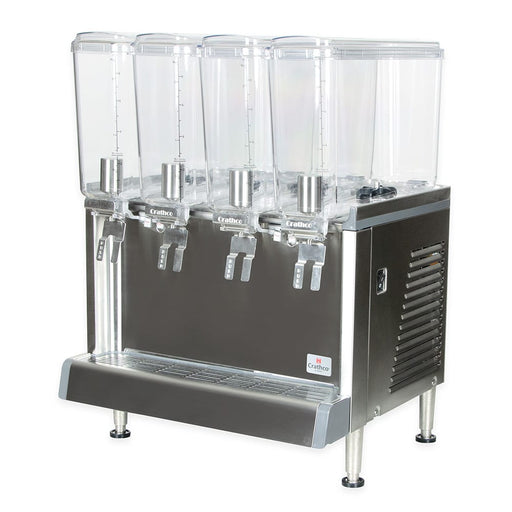 Crathco CS-4E-16-290 Refrigerated Drink Dispenser w/ (4) 2 2/5 gal Bowls, Pre Mix, 120v-cityfoodequipment.com
