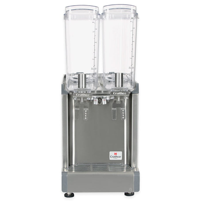 Crathco CS-2E-16-290 Refrigerated Drink Dispenser w/ (2) 2 2/5 gal Bowls, Pre Mix, 120v-cityfoodequipment.com