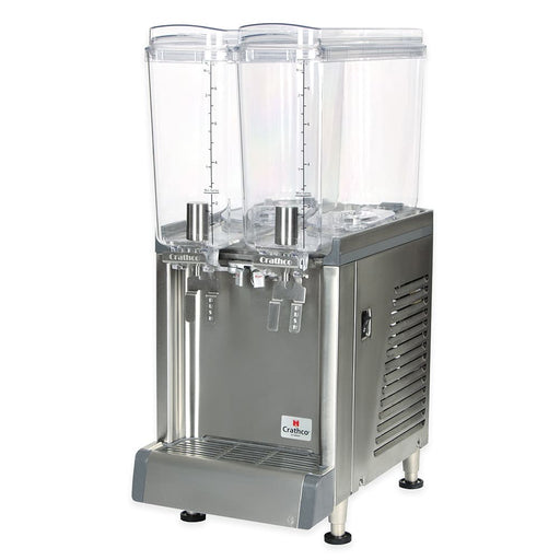 Crathco CS-2E-16-290 Refrigerated Drink Dispenser w/ (2) 2 2/5 gal Bowls, Pre Mix, 120v-cityfoodequipment.com