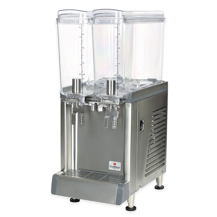 Crathco CS-2E-16-290 Refrigerated Drink Dispenser w/ (2) 2 2/5 gal Bowls, Pre Mix, 120v-cityfoodequipment.com