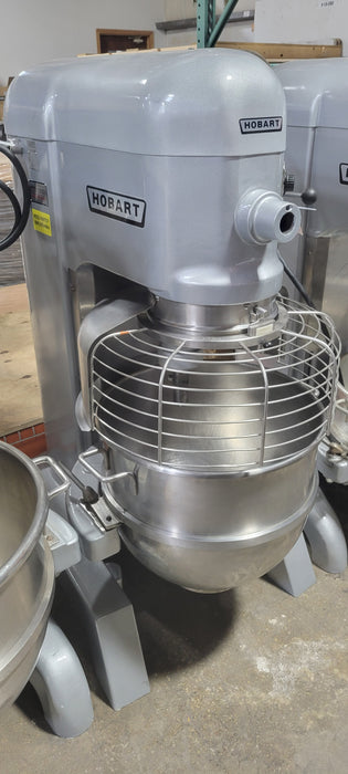 Used Hobart L800 W/Guard 80-Quart Dough Mixer, 2 HP, 3 Phase, 200 Volts-cityfoodequipment.com