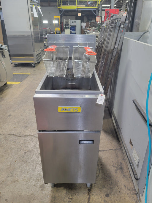 Used Anets SGL40 Commercial 40lbs. Deep Fryer, NAT Gas-cityfoodequipment.com