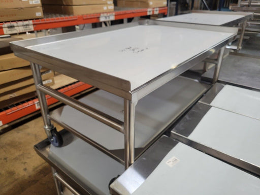 Welded 48.5" x 30" Equipment Stand - All S/S With Casters-cityfoodequipment.com