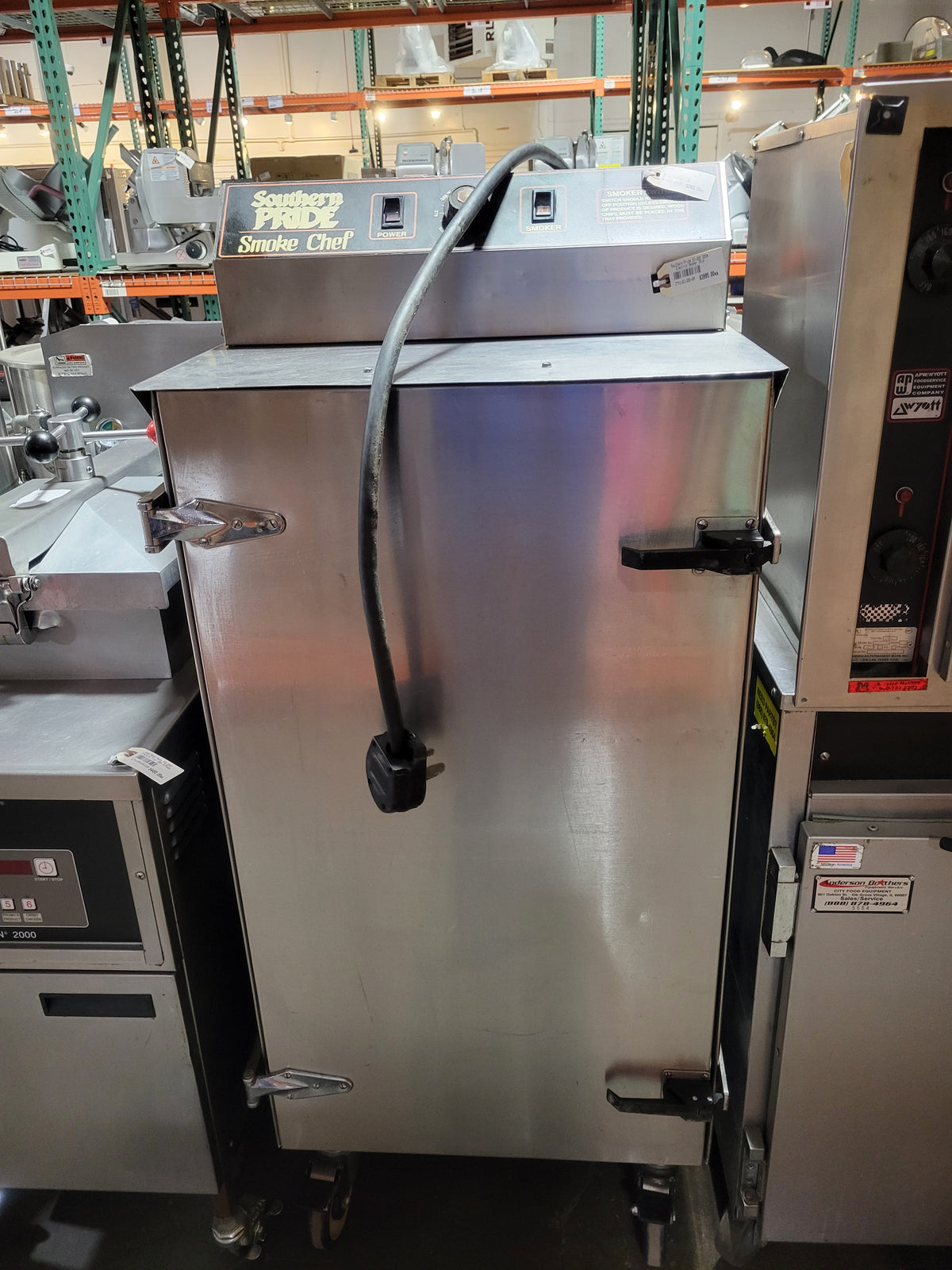 Southern Pride SC-200 Stationary Rack Electric Smoker Stainless Steel ...