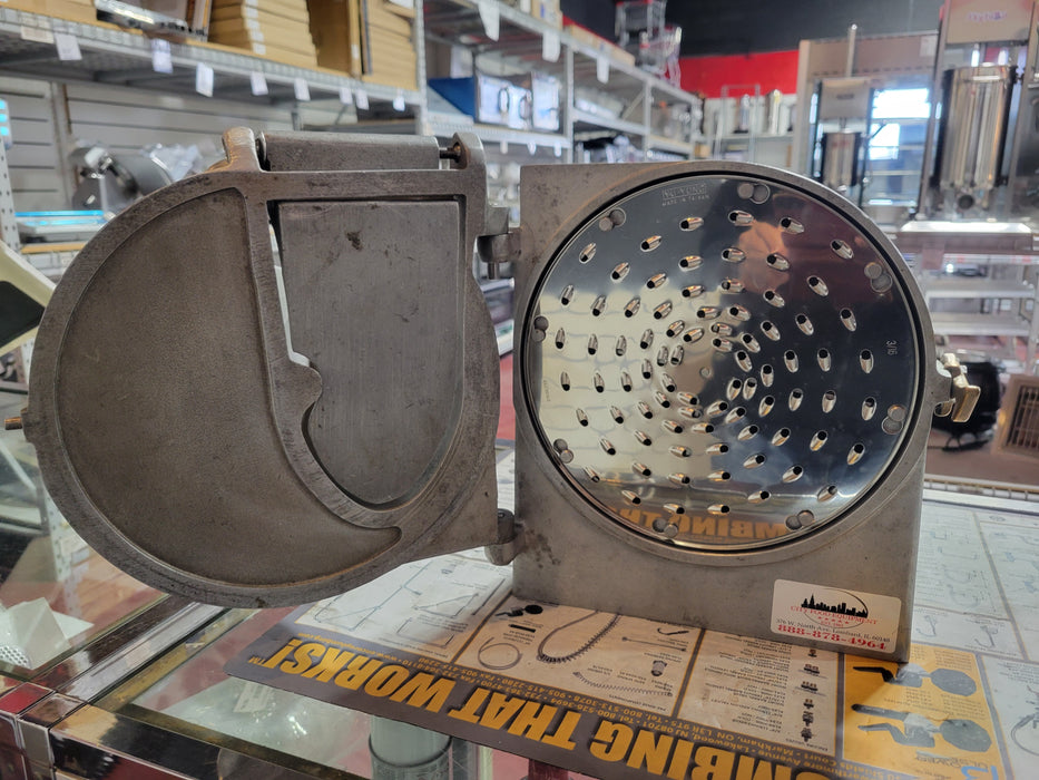 thumbnail image 2 of U-Sav Equipment #12 Pelican Head Grater/Shredder For Hobart Mixers – Includes Cheese Disc, Fits A120, D300, H600 2 of 6