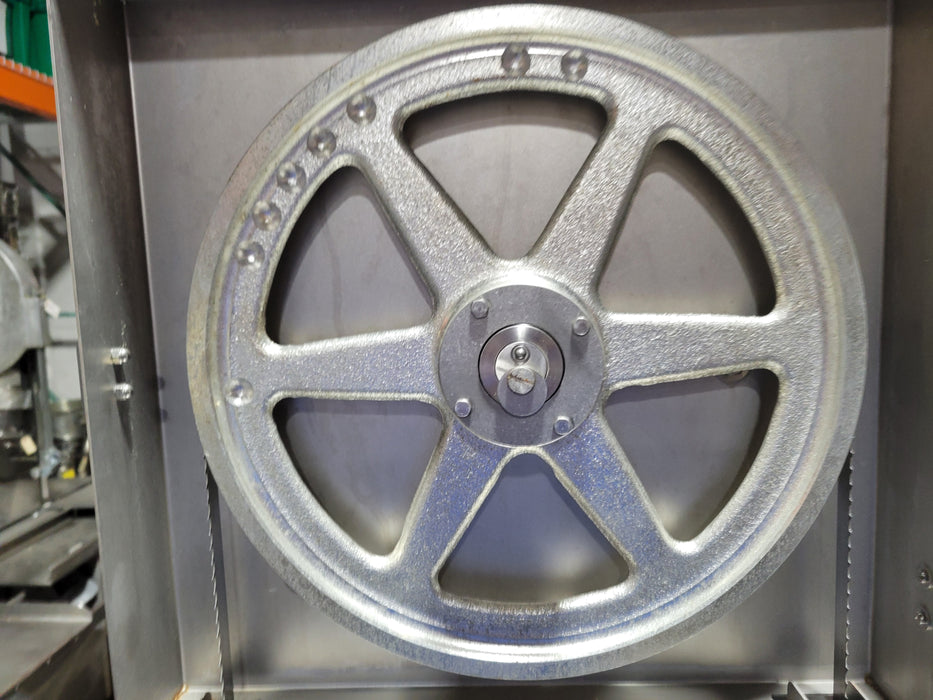 Used Hobart 6614 126" Vertical Meat Saw- 3 hp, 200/230V, 3 Phase-cityfoodequipment.com