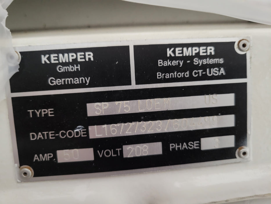 KEMPER SP 75, 120 LITER BAKERY DOUGH SPIRAL MIXER, 3 PHASE, 208 VOLTS-cityfoodequipment.com