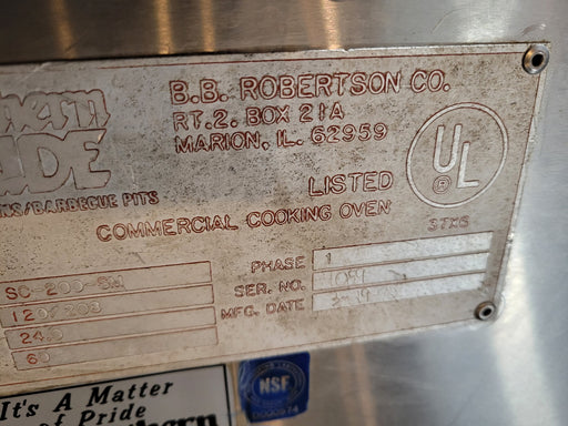 Southern Pride SC-200 Stationary Rack Electric Smoker Stainless Steel-cityfoodequipment.com