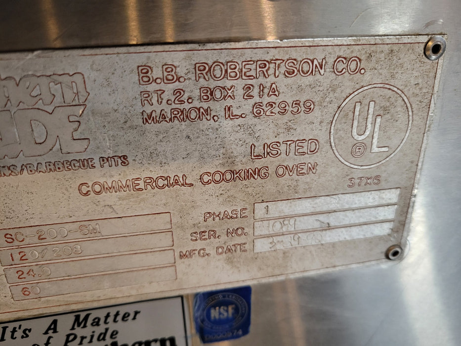 Southern Pride SC-200 Stationary Rack Electric Smoker Stainless Steel-cityfoodequipment.com