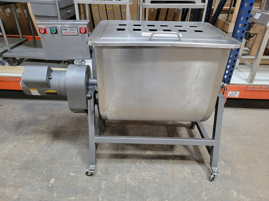 Used Leland Southwest 200DA Double Action 200 LBS. Meat Mixer, 1