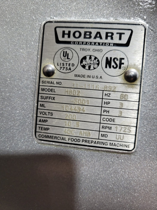 Used Hobart M802 80-Quart Mixer w/Guard, 230V 3-Phase-cityfoodequipment.com
