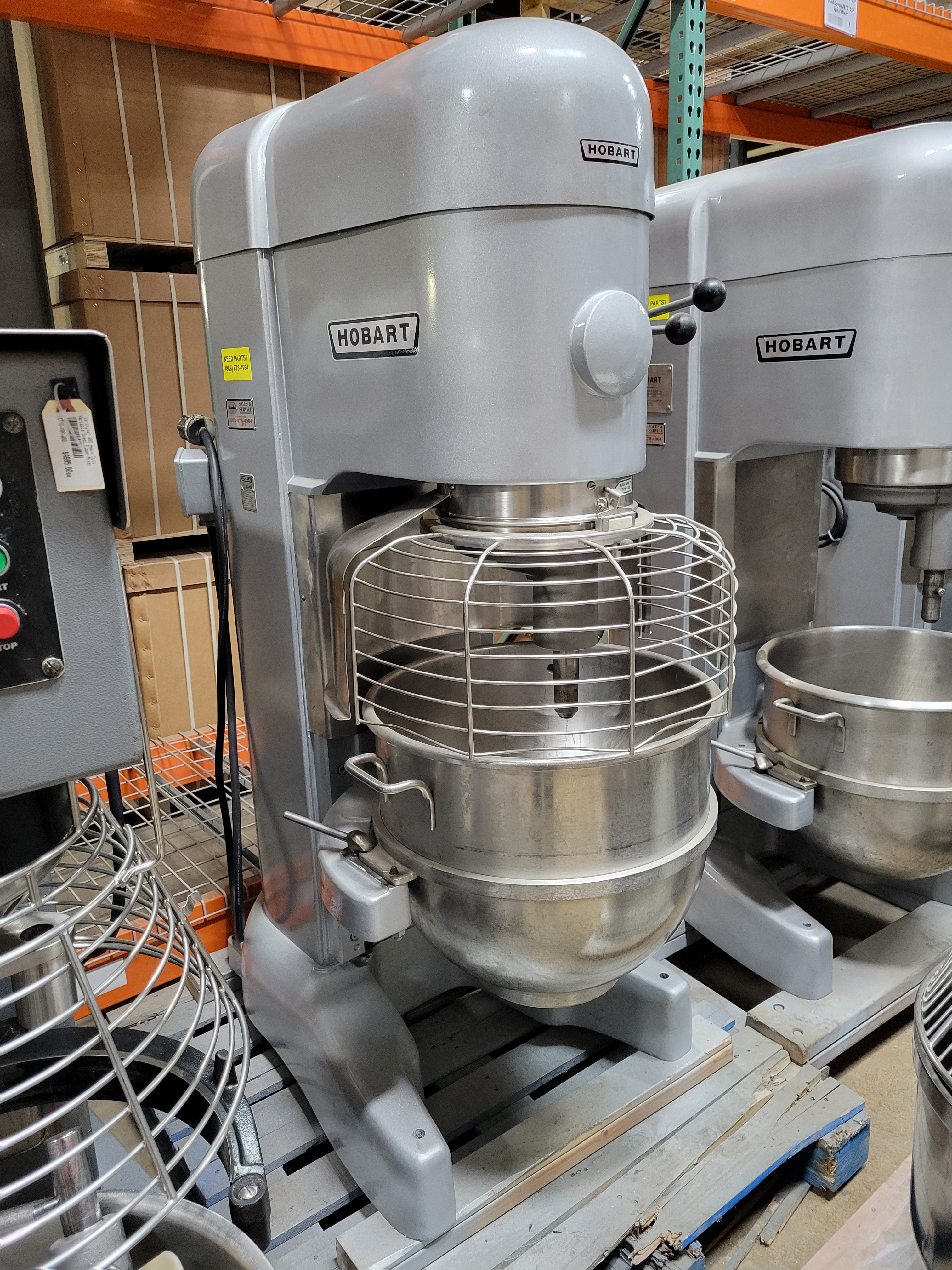 Used Hobart M802 80-Quart Mixer w/Guard, 230V 3-Phase — City Food