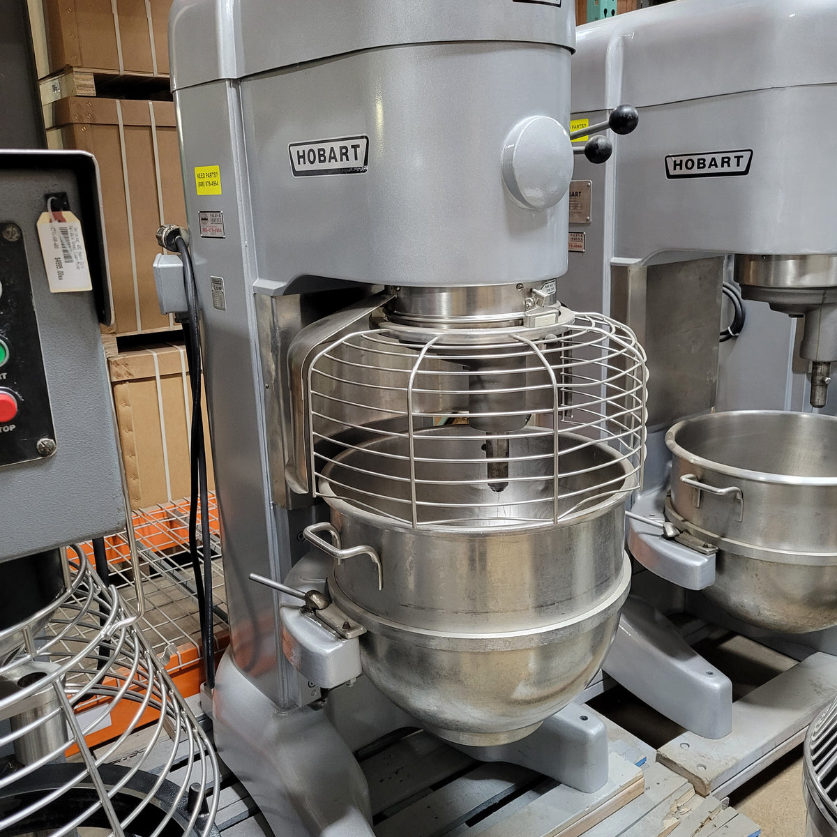 Used Hobart M802 80-Quart Mixer w/Guard, 230V 3-Phase — City Food
