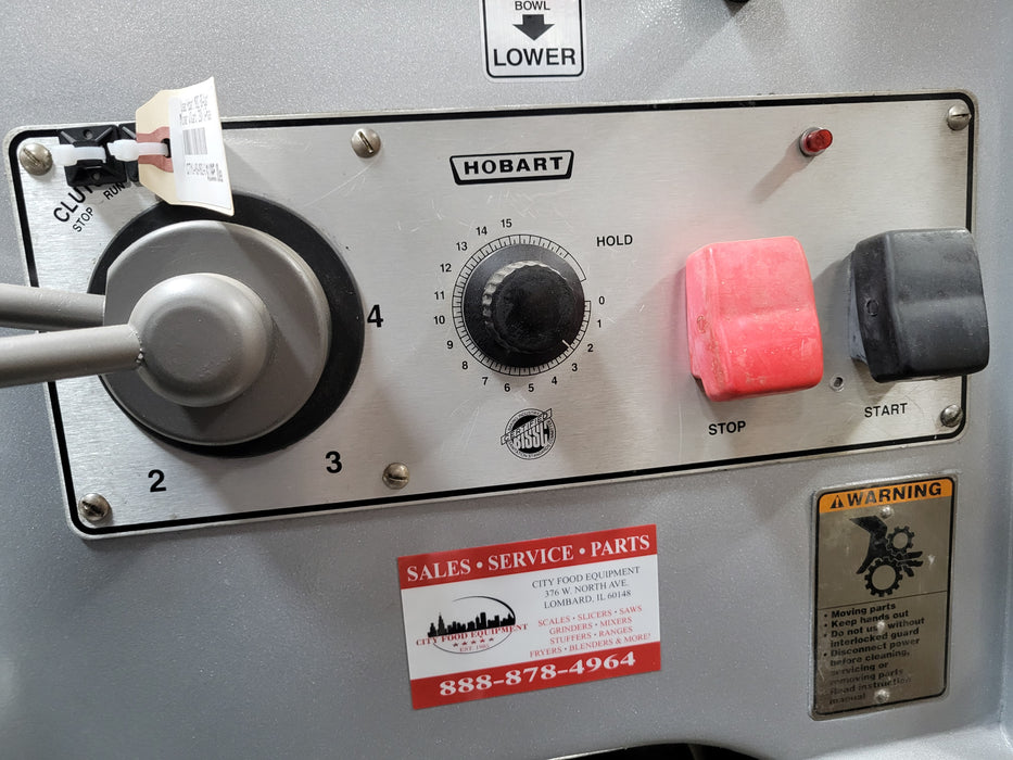 Used Hobart M802 80-Quart Mixer w/Guard, 230V 3-Phase-cityfoodequipment.com