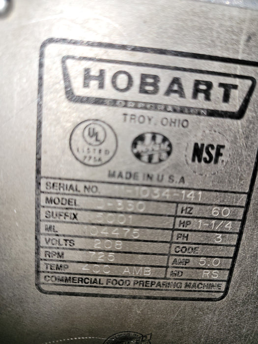 Used Hobart D330- 30 Quart Commercial 1-1/4HP, 208V, 3 Phase Dough Mixer-cityfoodequipment.com