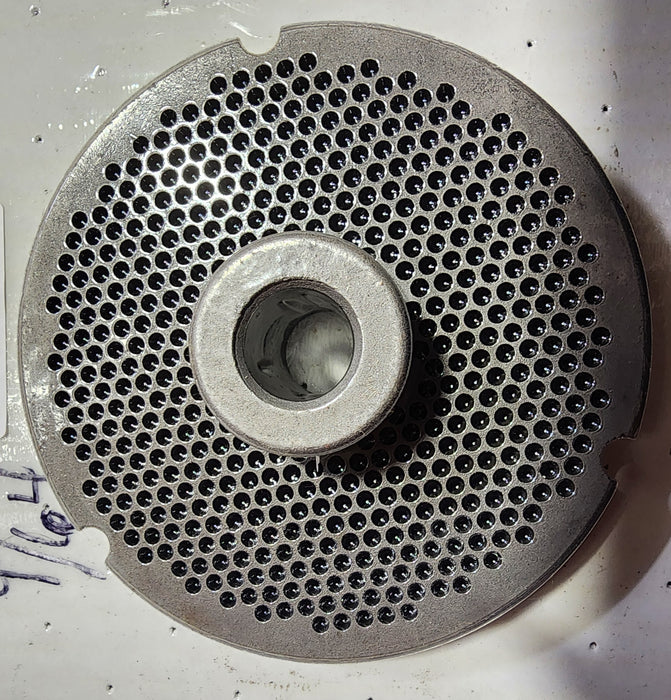 #52 9/64"  Stainless Steel Meat Grinder Plate w/ hub