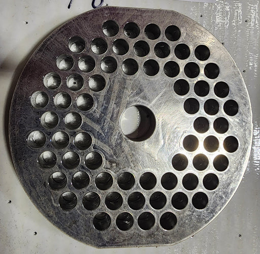 #52 3/8" Stainless Steel Meat Grinder Plate Butcherboy-cityfoodequipment.com