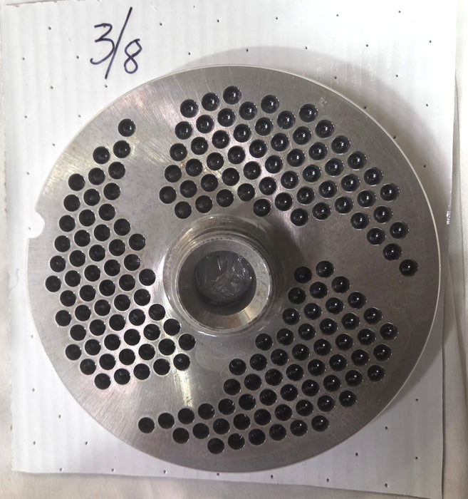 Dixie Grinders- 3/8 GRINDER PLATE W HUB AND BONE COLLECTOR 9 INCH DIAMETER-cityfoodequipment.com