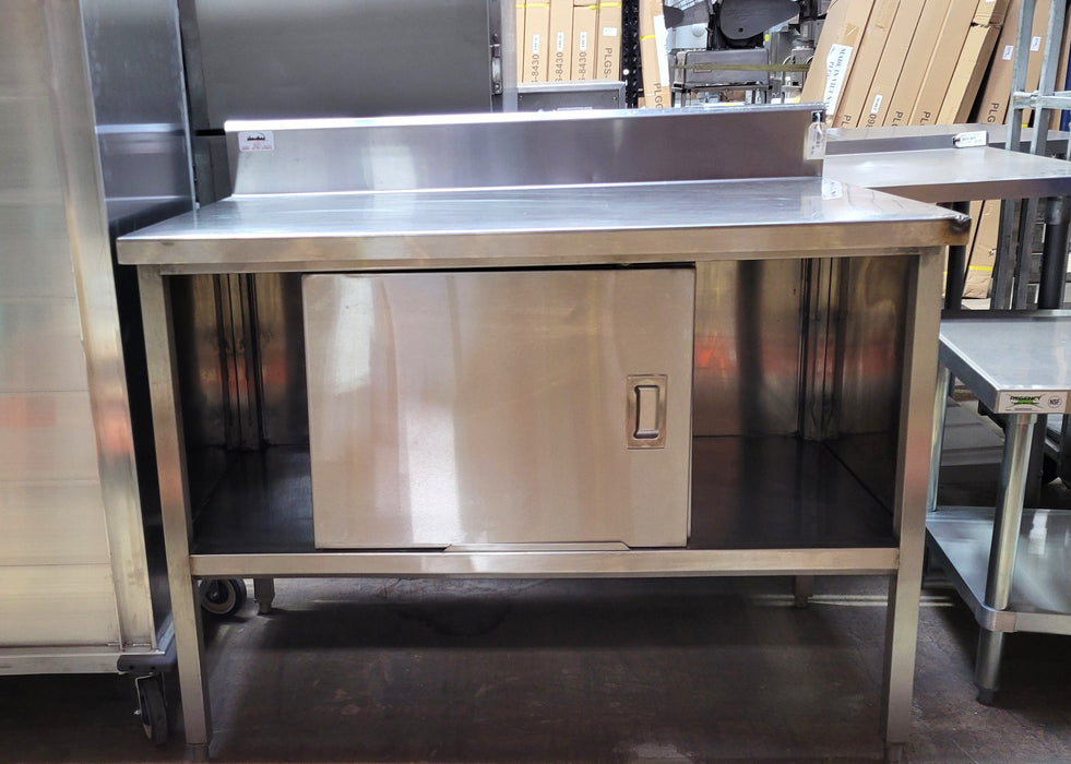 CHEF WORK TABLE CABINET WITH DOORS-cityfoodequipment.com