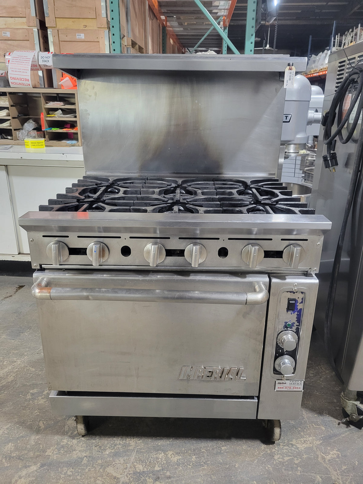 Used Gas Ranges Used Imperial Range IR-6-C NG 36