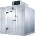 Amerikooler QC081072**NBSC 8' X 10' Indoor Walk-In Cooler W/ Top-Mounted Compressor - No Floor-cityfoodequipment.com