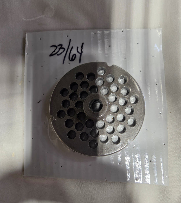 USED #52 23/64" Grinder Plate w/ hub-cityfoodequipment.com