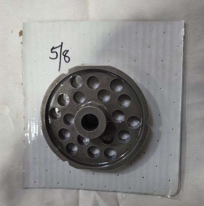 USED #52 5/8" Meat Grinder Plate w/ hub Pork Plate