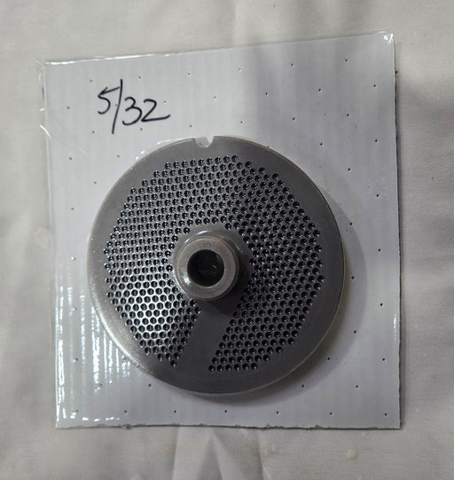 #56 5/32" Stainless Steel Meat Grinder Plate w/ hub and Bone Collector-cityfoodequipment.com