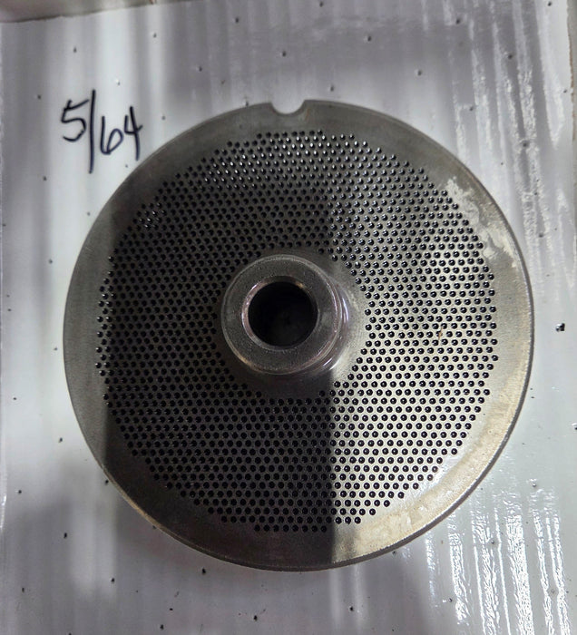 USED #56 5/64" Grinder Plate w/ hub-cityfoodequipment.com